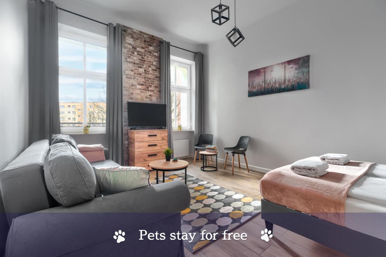Margi Eos Apartament Large & Balcony Leilighet Szczecin Eksteriør bilde